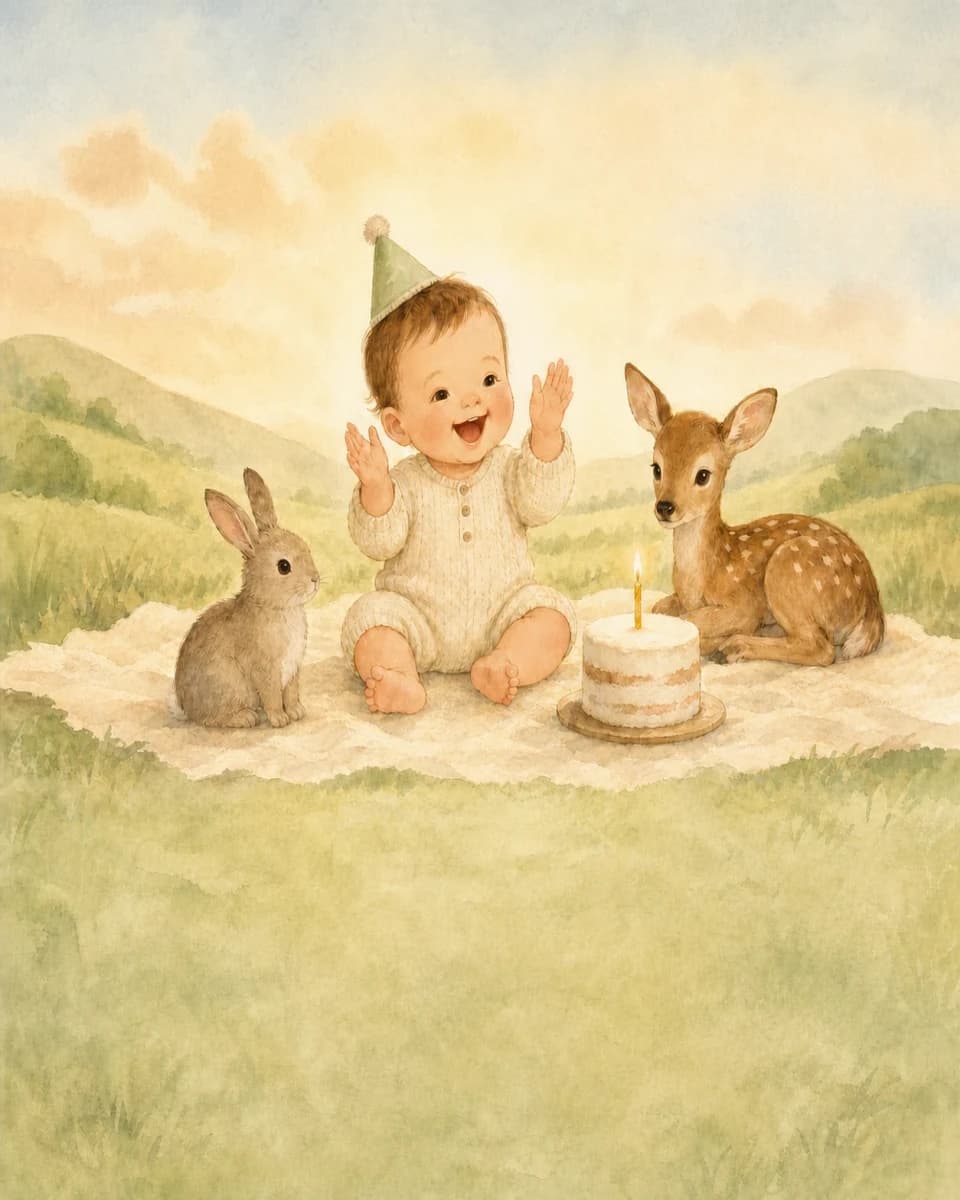Sample personalized cover artwork for One Whole Year
