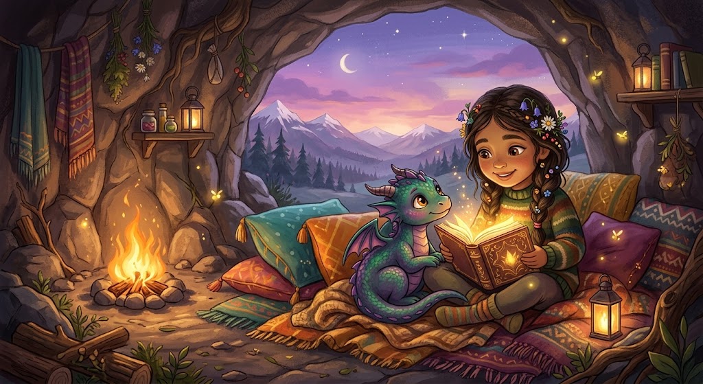 Sample book page - dragon tale