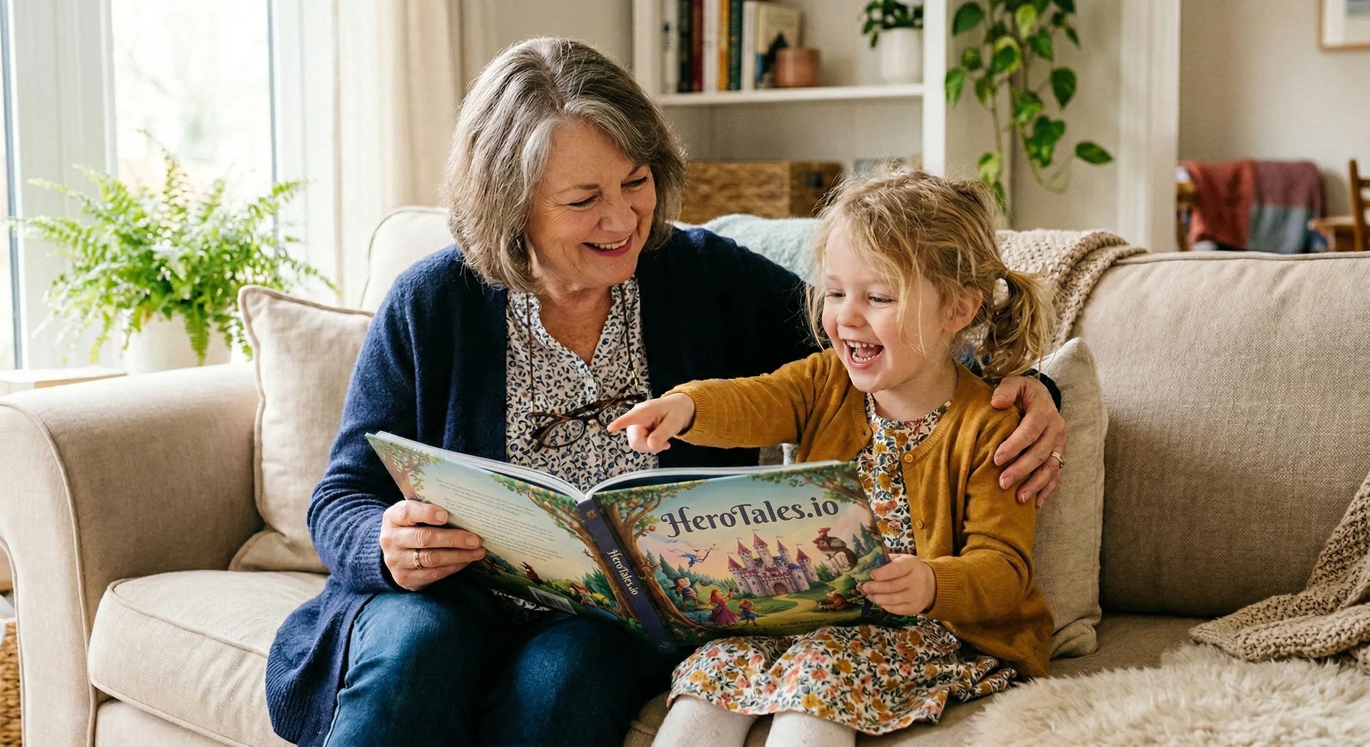 Child reading book