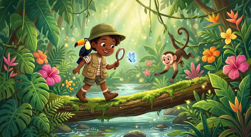 Sample book page - jungle quest