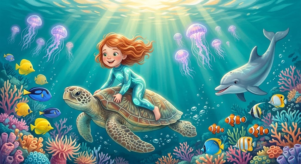 Sample book page - ocean journey